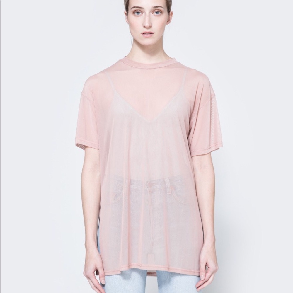 Need Supply Blush Mesh Tee